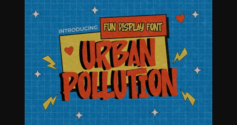 Urban Pollution Font Poster 3