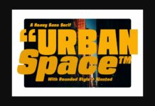 Urban Space Font Poster 1