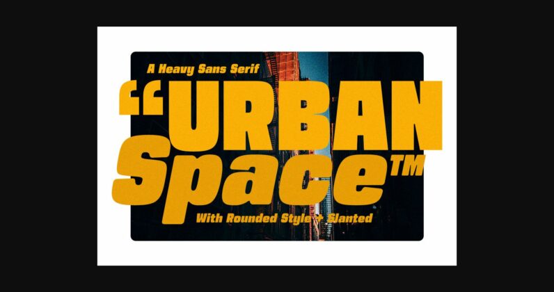 Urban Space Font Poster 1