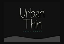 Urban Thin Font Poster 1
