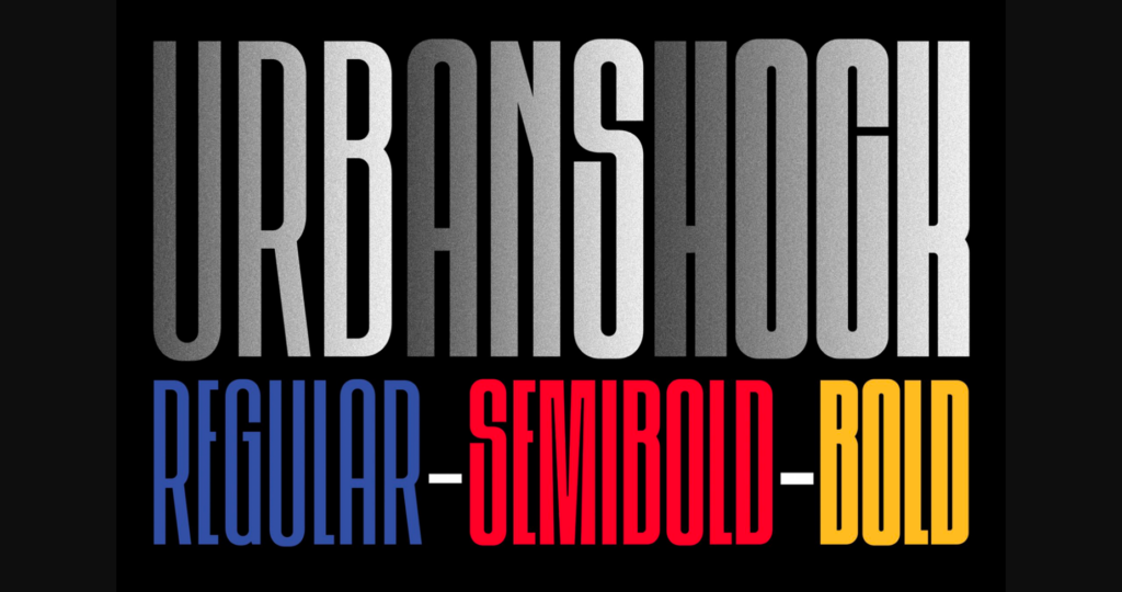 Urbanshock Font Poster 3