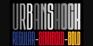 Urbanshock Font Poster 1