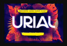 Urial Font Poster 1