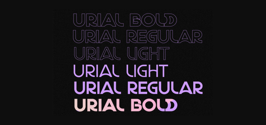 Urial Font Poster 7