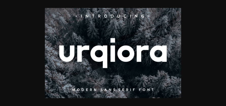 Urqiora Font Poster 3