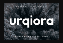 Urqiora Font Poster 1