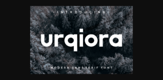 Urqiora Font Poster 1