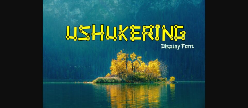 Ushukering Font Poster 3