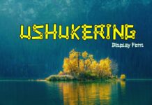 Ushukering Font Poster 1