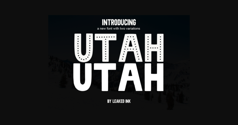 Utah Font Poster 3