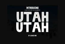 Utah Font Poster 1