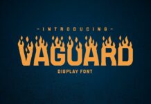 Vaguard Font Poster 1