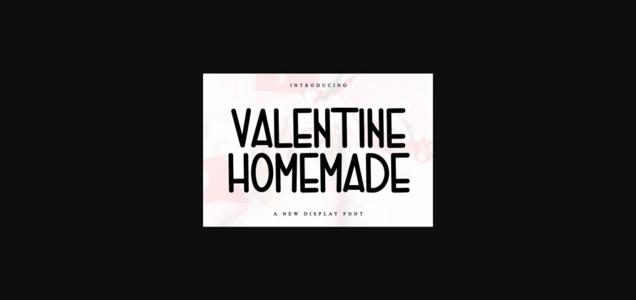 Valentine Homemade Font Poster 3