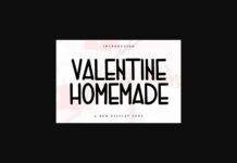 Valentine Homemade Font Poster 1