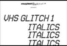 VHS Glitch 1 Italic Font Poster 1