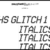 VHS Glitch 1 Italic Font