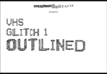 VHS Glitch 1 Outlined Font Poster 1