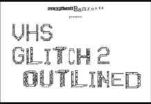 VHS Glitch 2 Outlined Font Poster 1