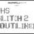 VHS Glitch 2 Outlined Font