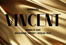 Vincent Font Poster 1