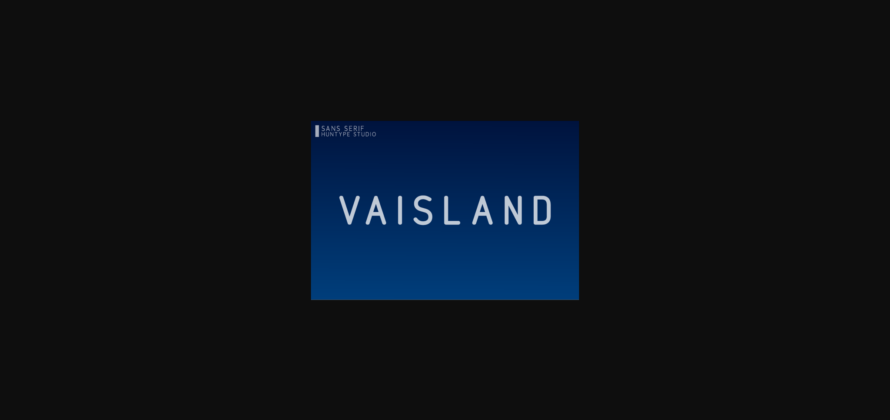 Vaisland Font Poster 3