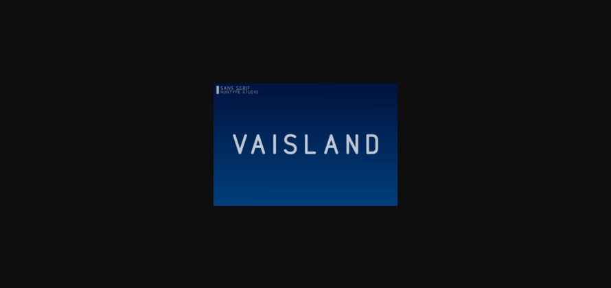 Vaisland Font Poster 1