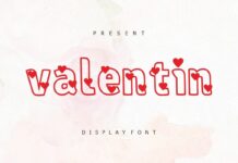 Valentin Font Poster 1