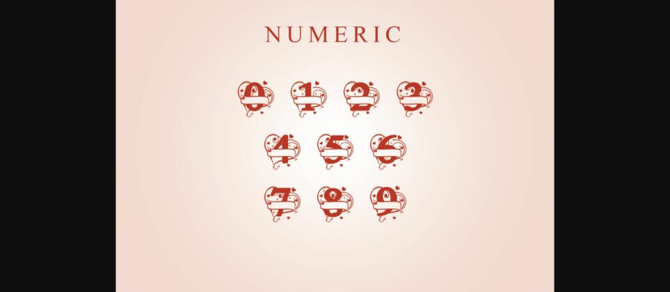 Valentina Monogram Font Poster 8