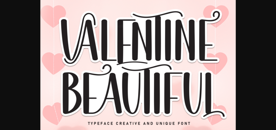 Valentine Beautiful Font Poster 3