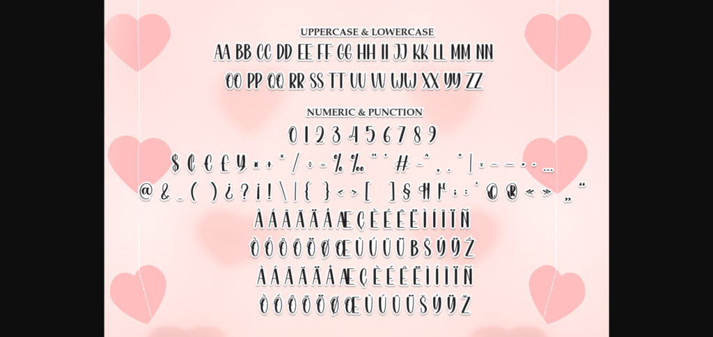 Valentine Beautiful Font Poster 9