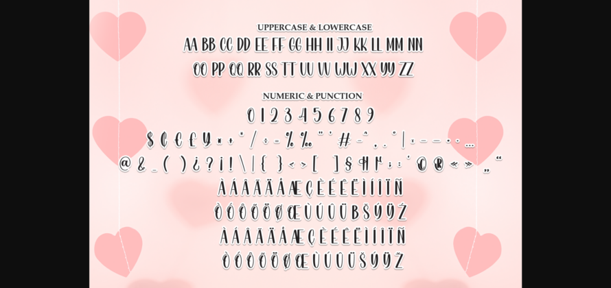 Valentine Beautiful Font Poster 9