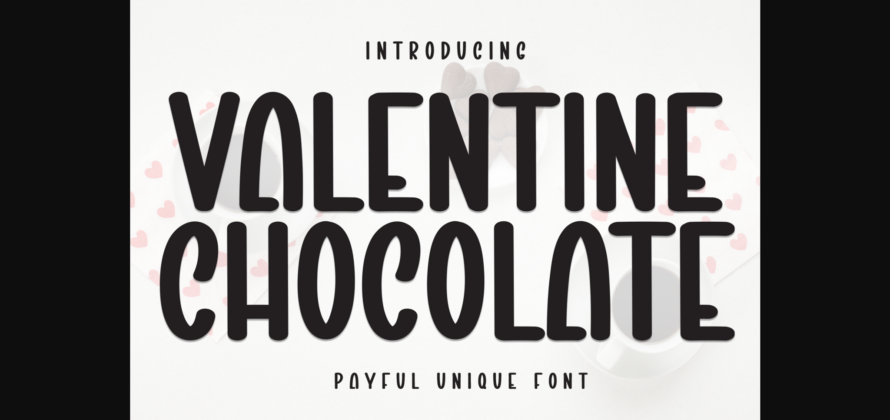 Valentine Chocolate Font Poster 3
