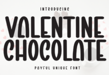 Valentine Chocolate Font Poster 1