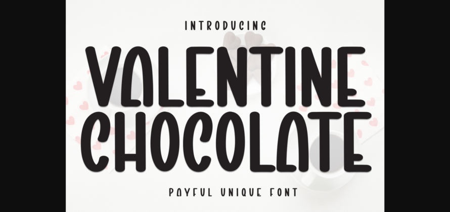 Valentine Chocolate Font Poster 1