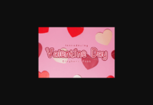 Valentine Day Font Poster 1