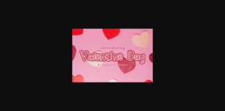 Valentine Day Font Poster 1
