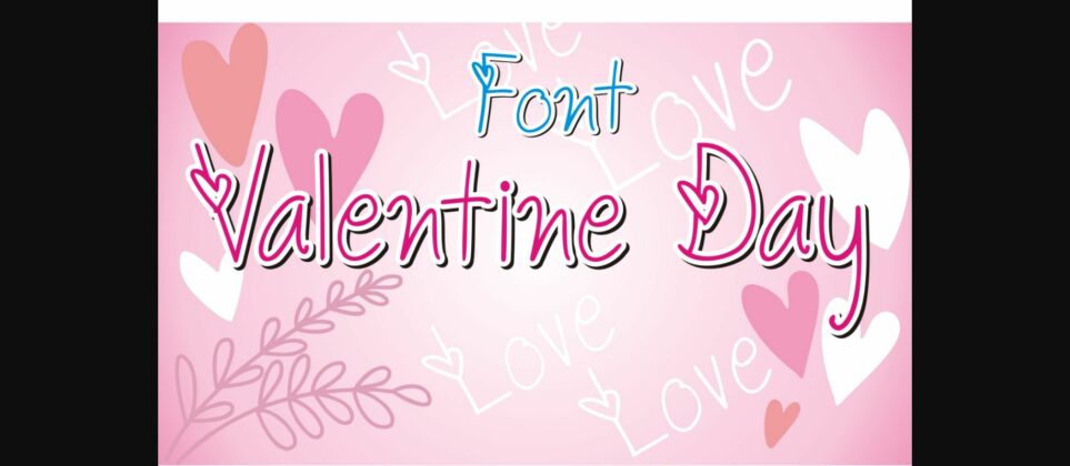 Valentine Day Font Poster 3