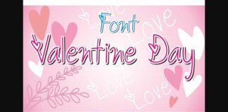Valentine Day Font Poster 1