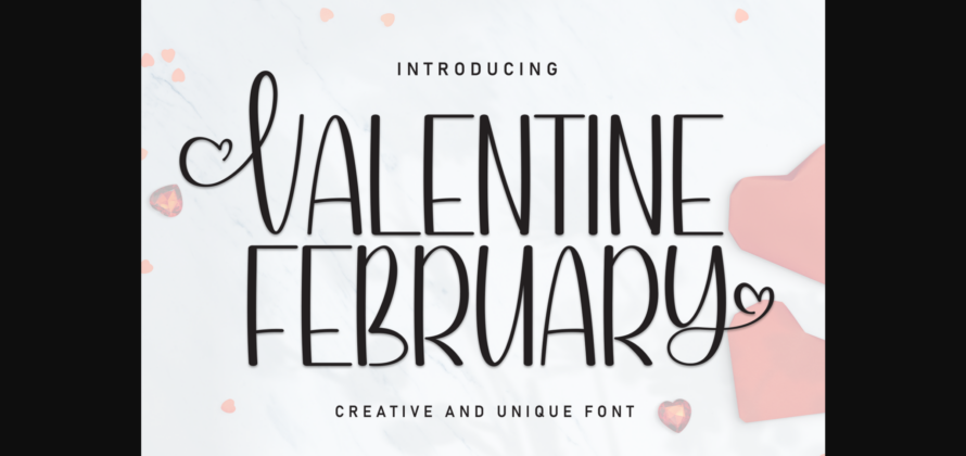 Valentine February Font Poster 3