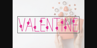 Valentine Font Poster 1