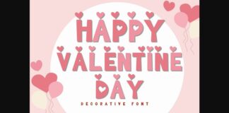 Valentine Font Poster 1