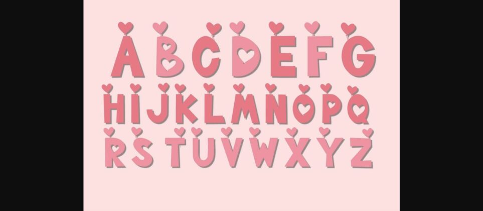 Valentine Font Poster 4