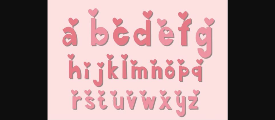 Valentine Font Poster 5