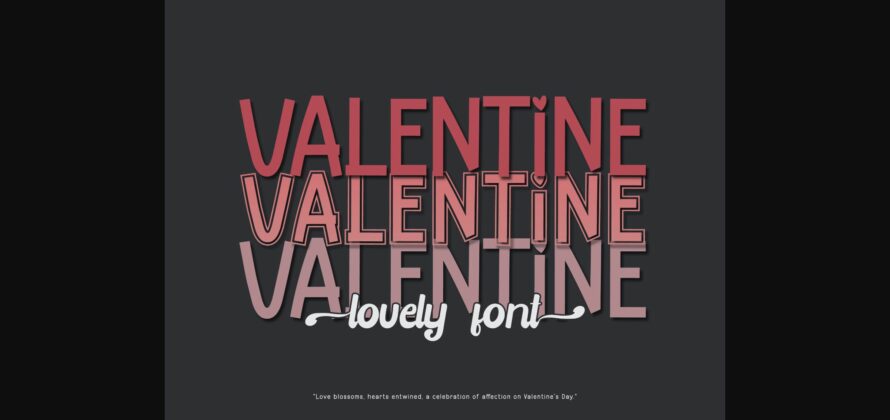 Valentine Font Poster 3