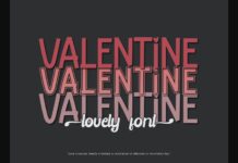 Valentine Font Poster 1