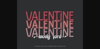 Valentine Font Poster 1