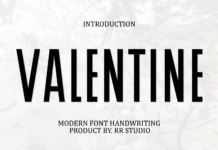 Valentine Font Poster 1