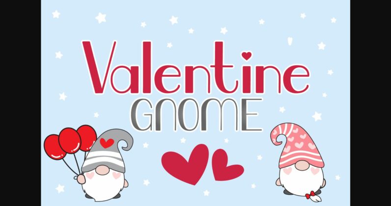 Valentine Gnome Font Poster 3