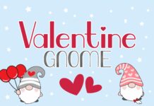 Valentine Gnome Font Poster 1