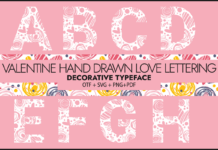 Valentine Hand Drawn Font Poster 1